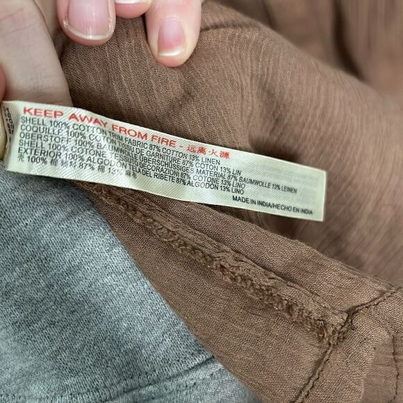 Free People My Soulmate Maxi Shirt Top Endless Summer Buttondown Cocoa NWT - Picture 10 of 12